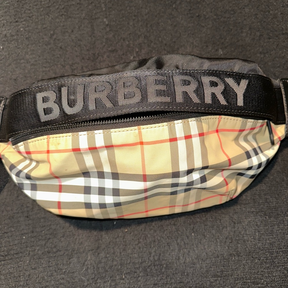 Burberry Checkered Fanny Pack